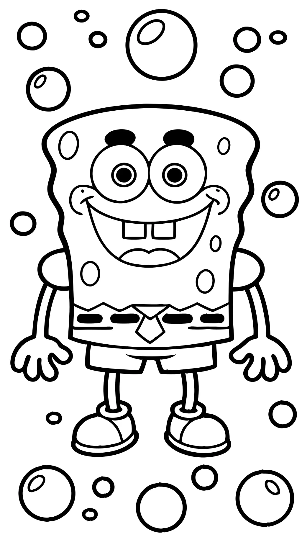 sponge bob color page